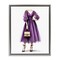 Stupell Industries Glam Purple Gown Framed Floater Canvas Wall Art Design by Amanda Greenwood